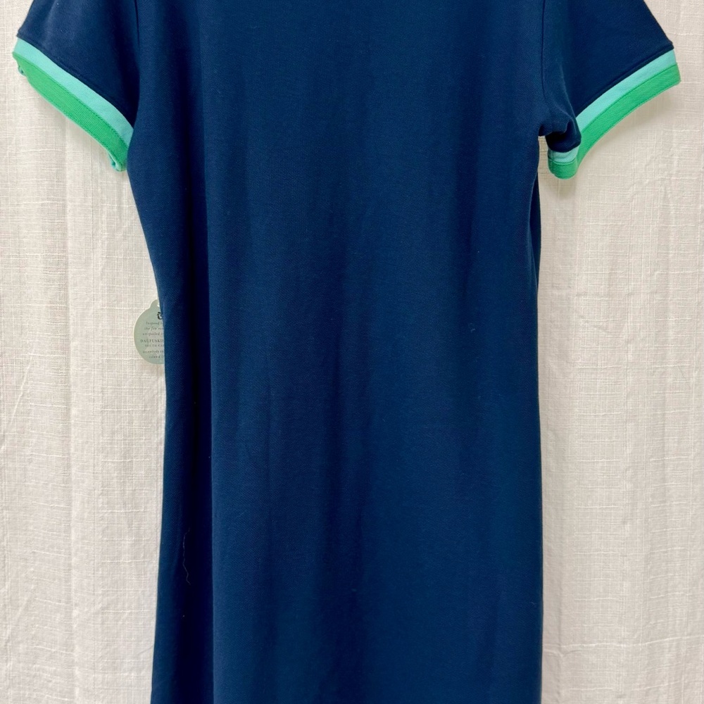 Spartina 449 Navy and Green Peruvian Cotton Dress with Gold Zipper - Picture 2 of 4